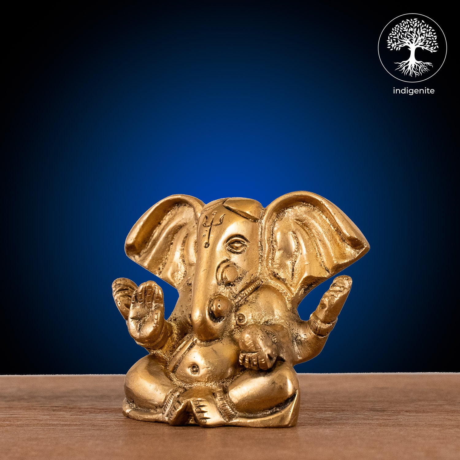 Lord Ganesh Idol - Brass Statue | 3 Inch