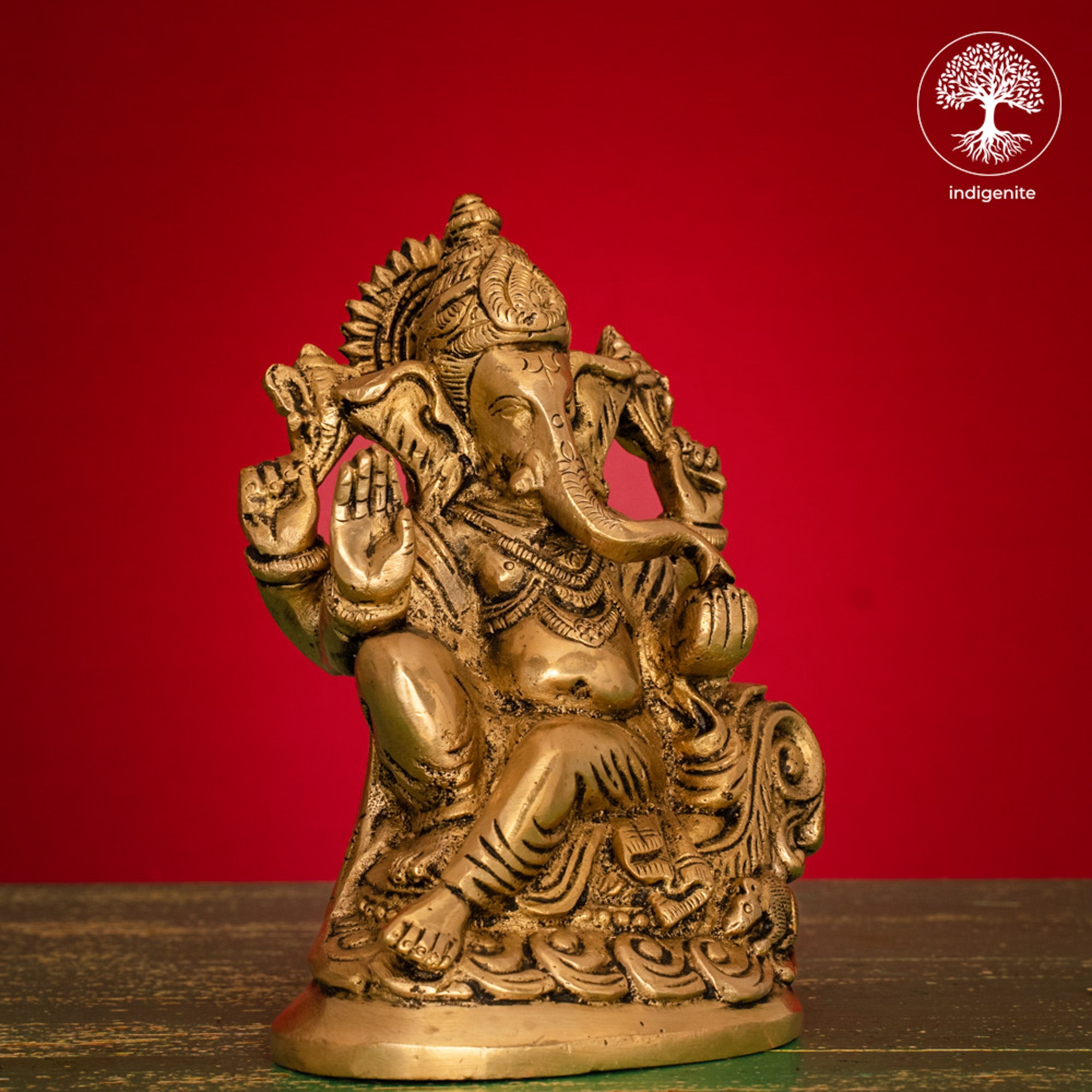 Lord Ganesh Idol - Brass Statue | 5.5 Inch