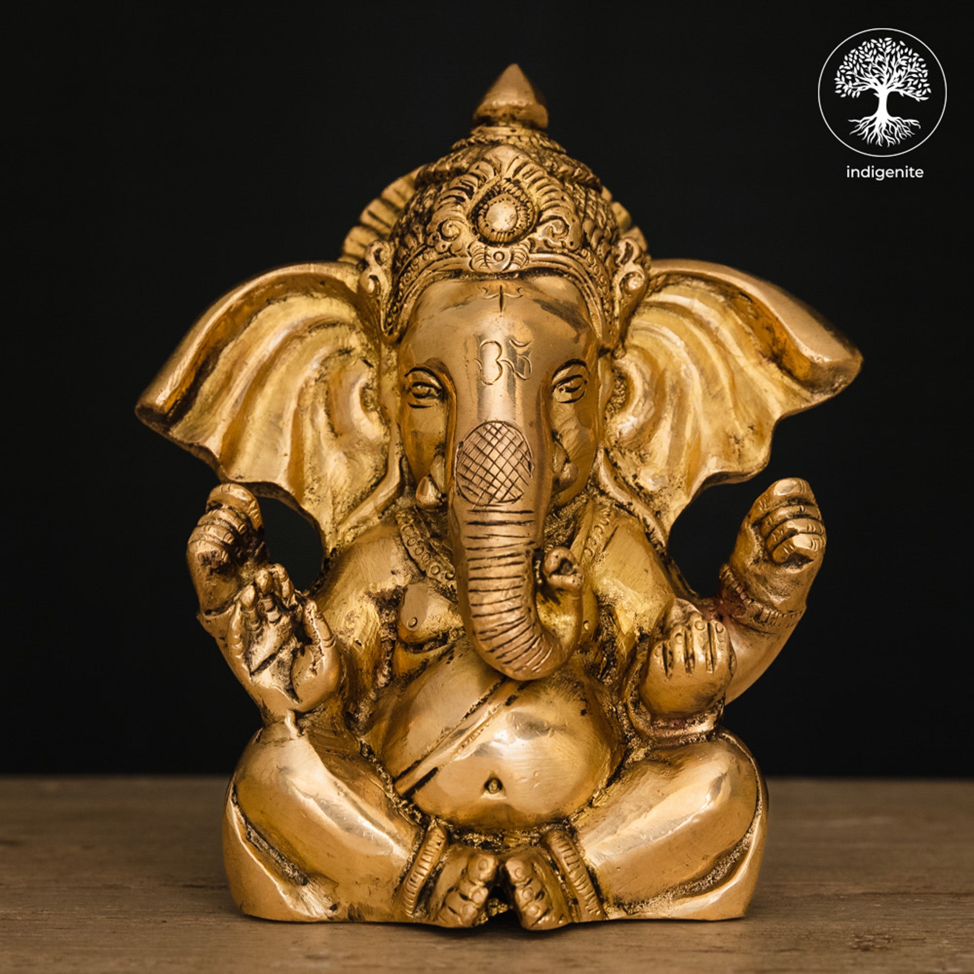 Lord Ganesh Idol - Brass Statue | 6.5 Inch