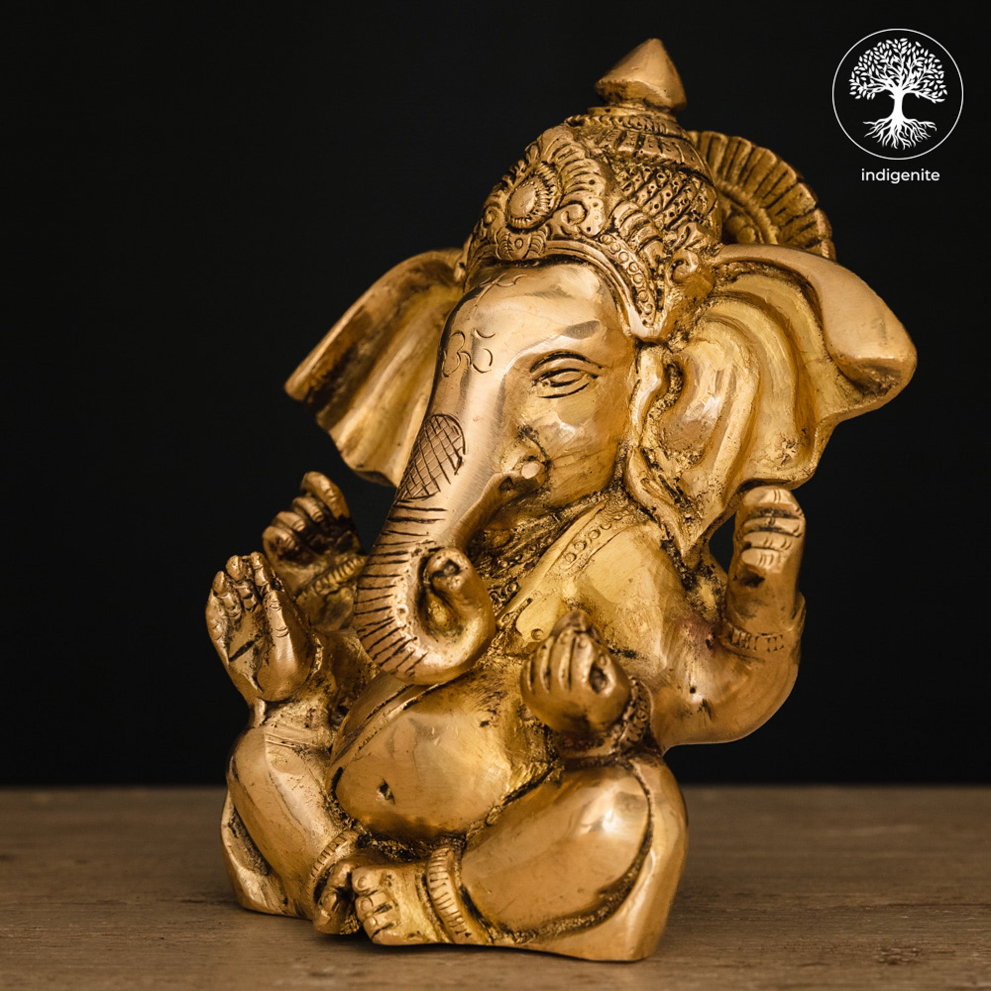 Lord Ganesh Idol - Brass Statue | 6.5 Inch