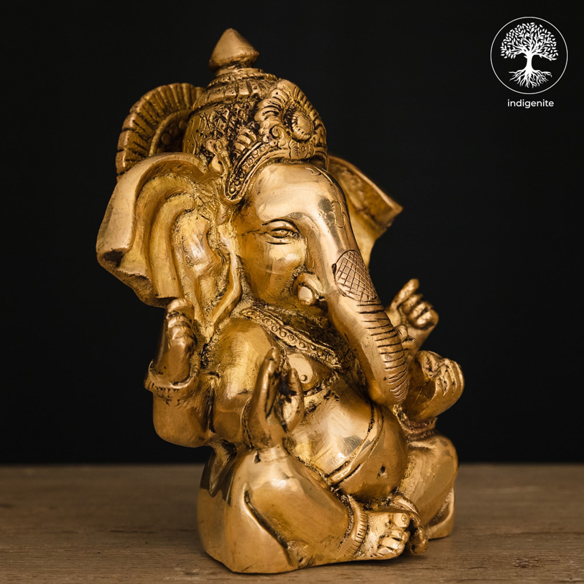 Lord Ganesh Idol - Brass Statue | 6.5 Inch