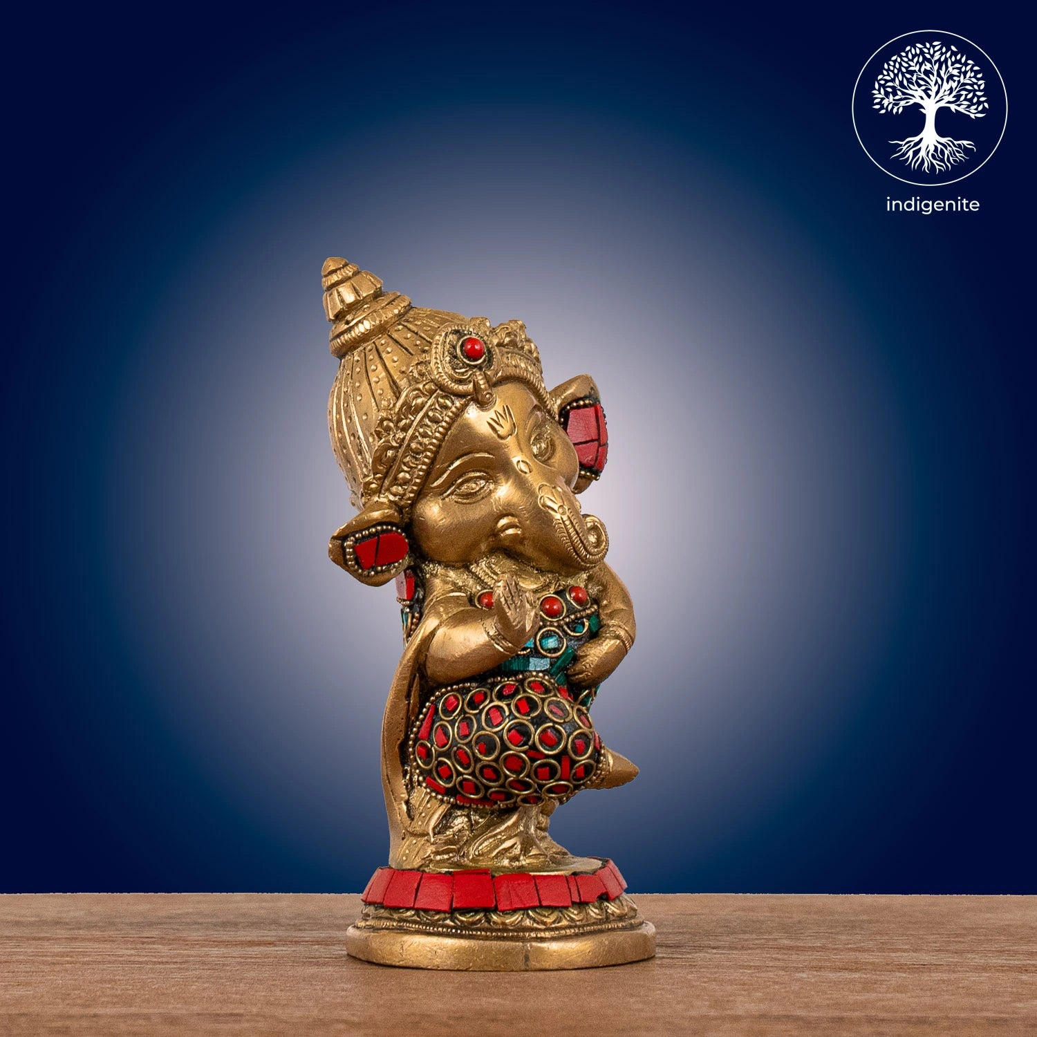 Lord Ganesh Idol Dancing - Brass Statue