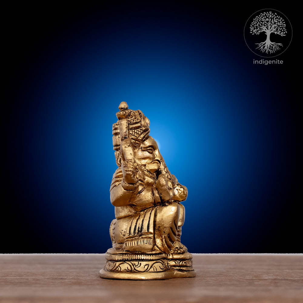 Lord Ganesh Idol | 3 Inch - Brass Statue