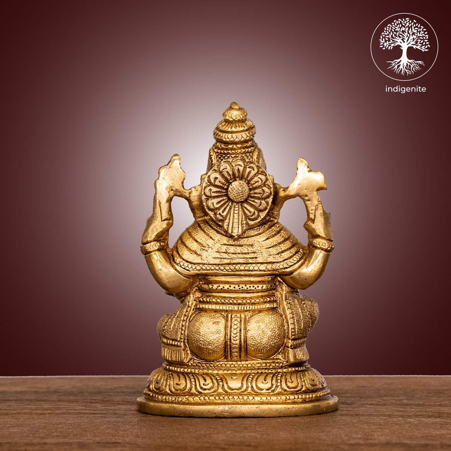 Lord Ganesh Sitting - Brass Statue