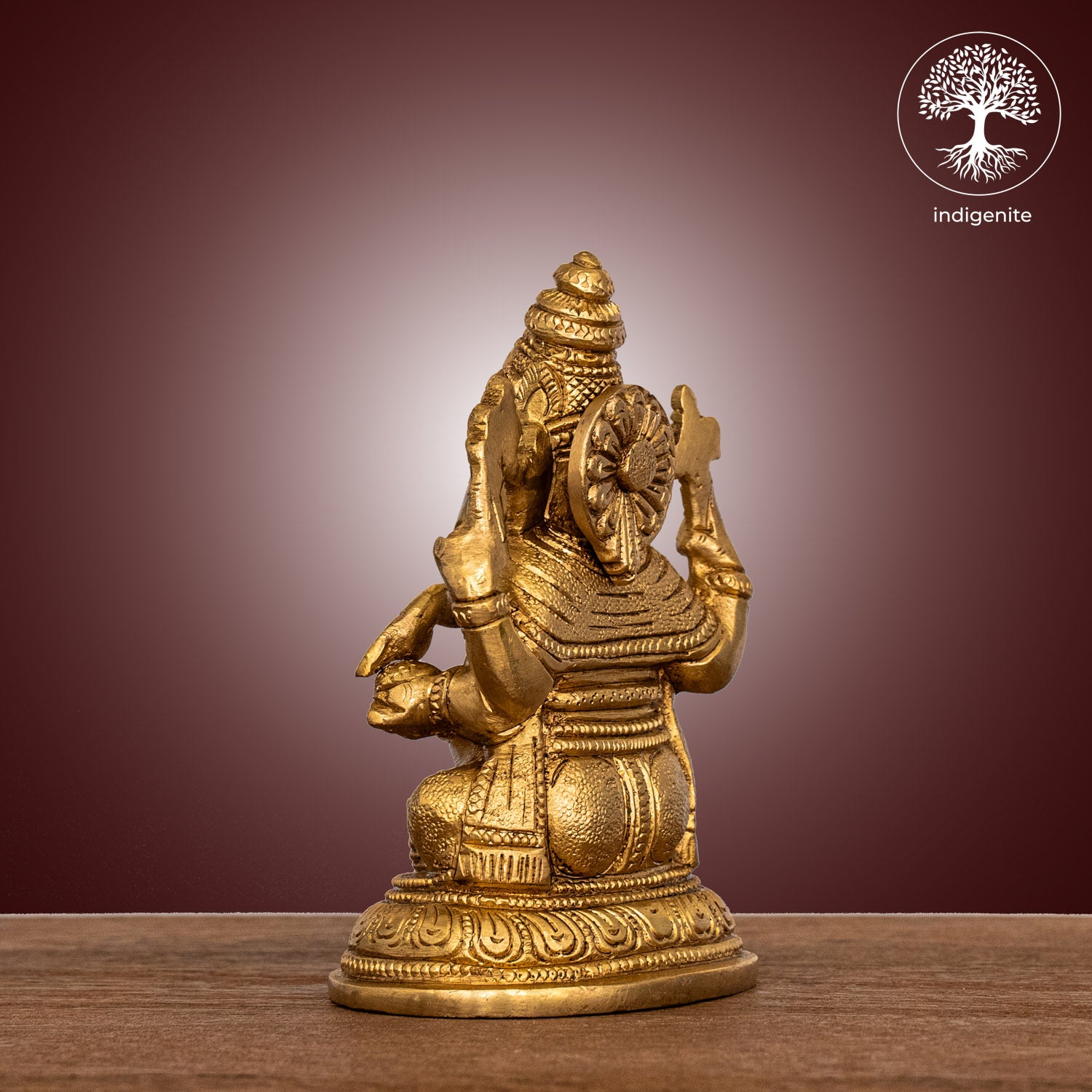 Lord Ganesh Sitting - Brass Statue