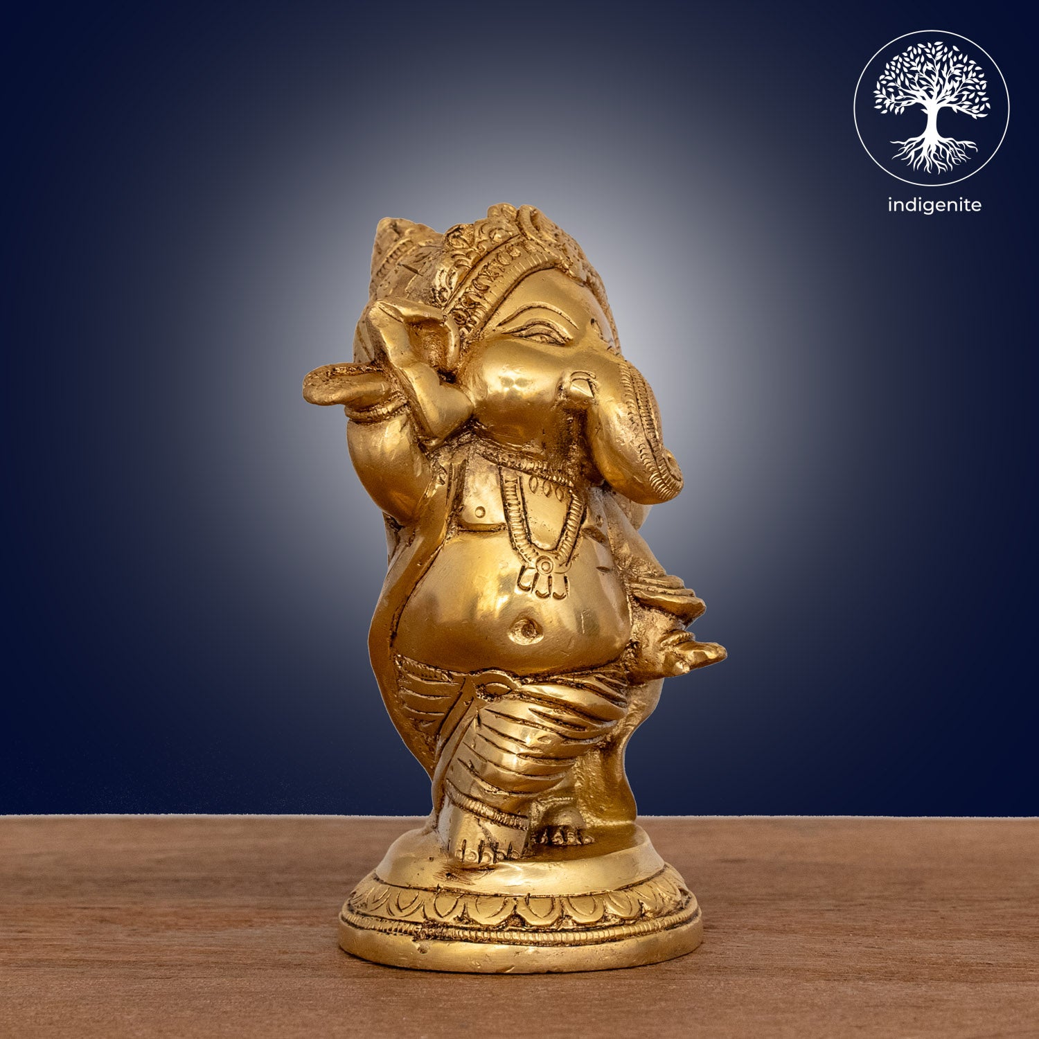 Lord Ganesha Dancing - Brass Statue