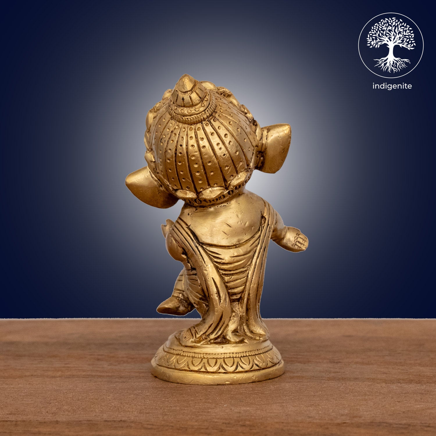 Lord Ganesh with Dholak - Brass Statue