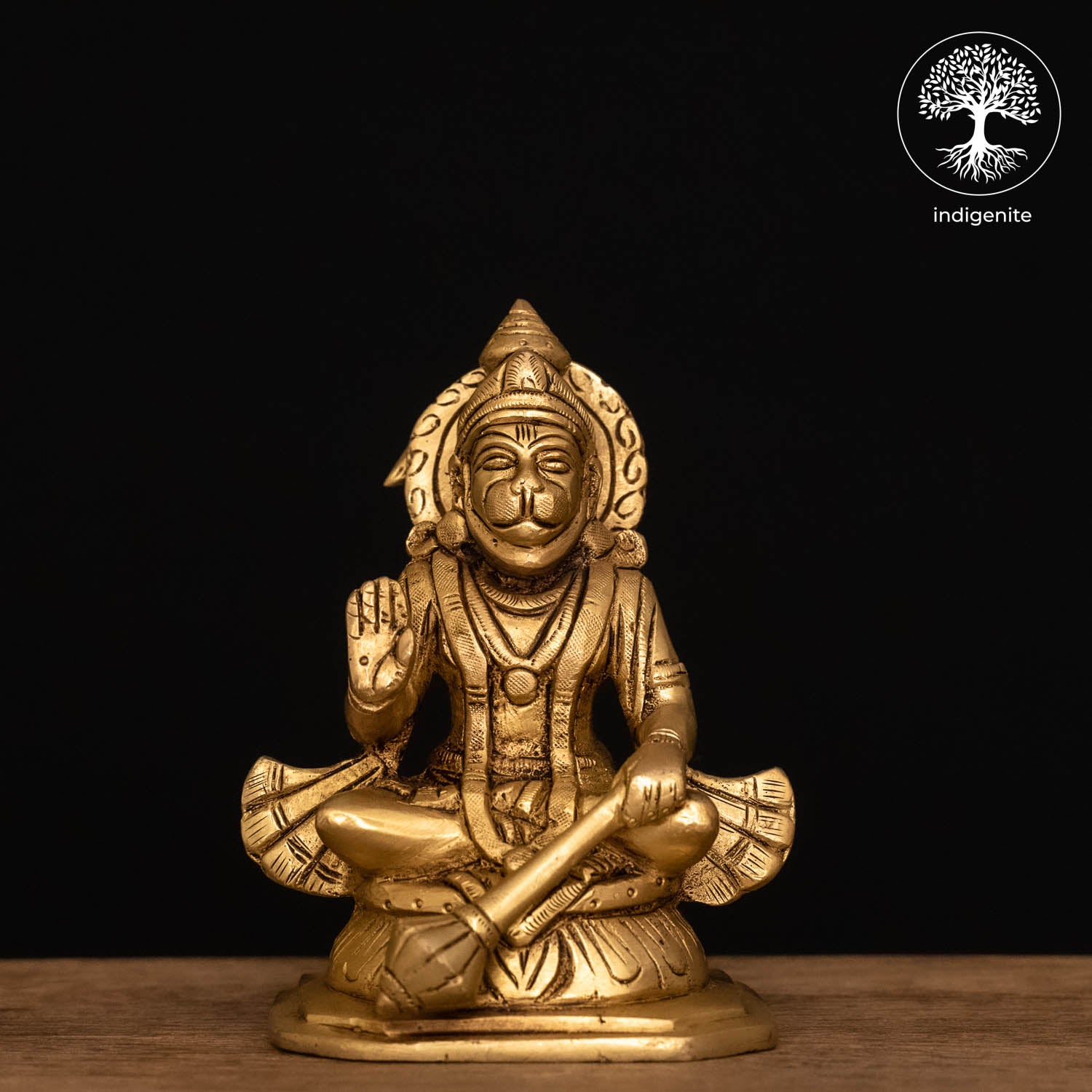 Lord Hanuman Idol - Brass Statue | 5 Inch