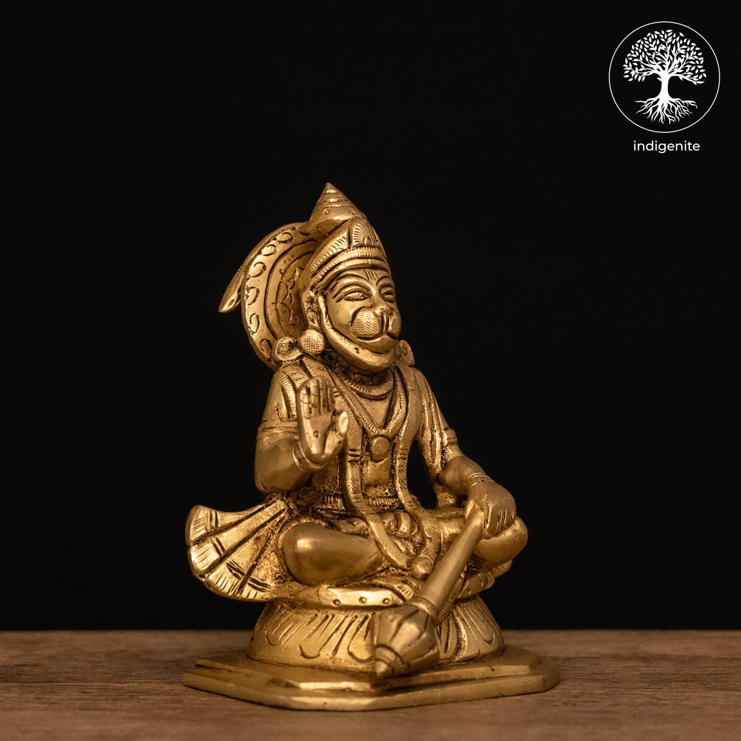 Lord Hanuman Idol - Brass Statue | 5 Inch