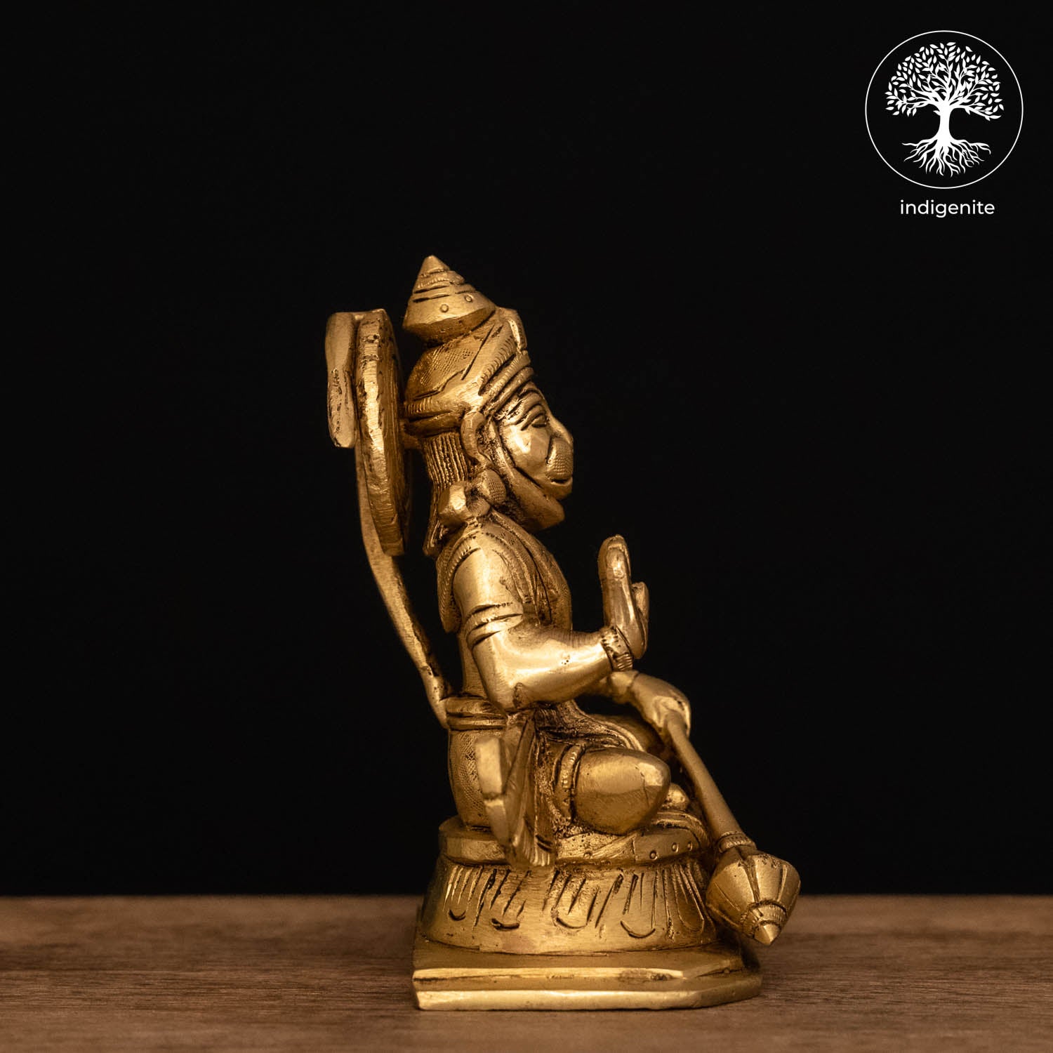 Lord Hanuman Idol - Brass Statue | 5 Inch