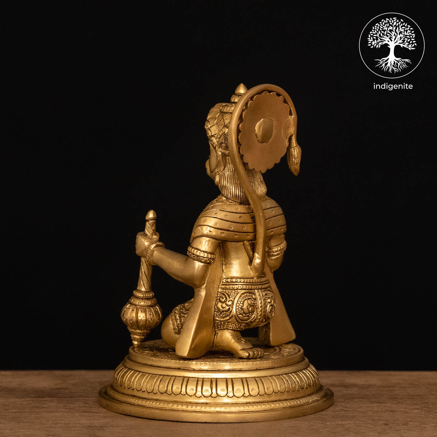 Lord Hanuman Idol - Brass Statue | 7 Inch