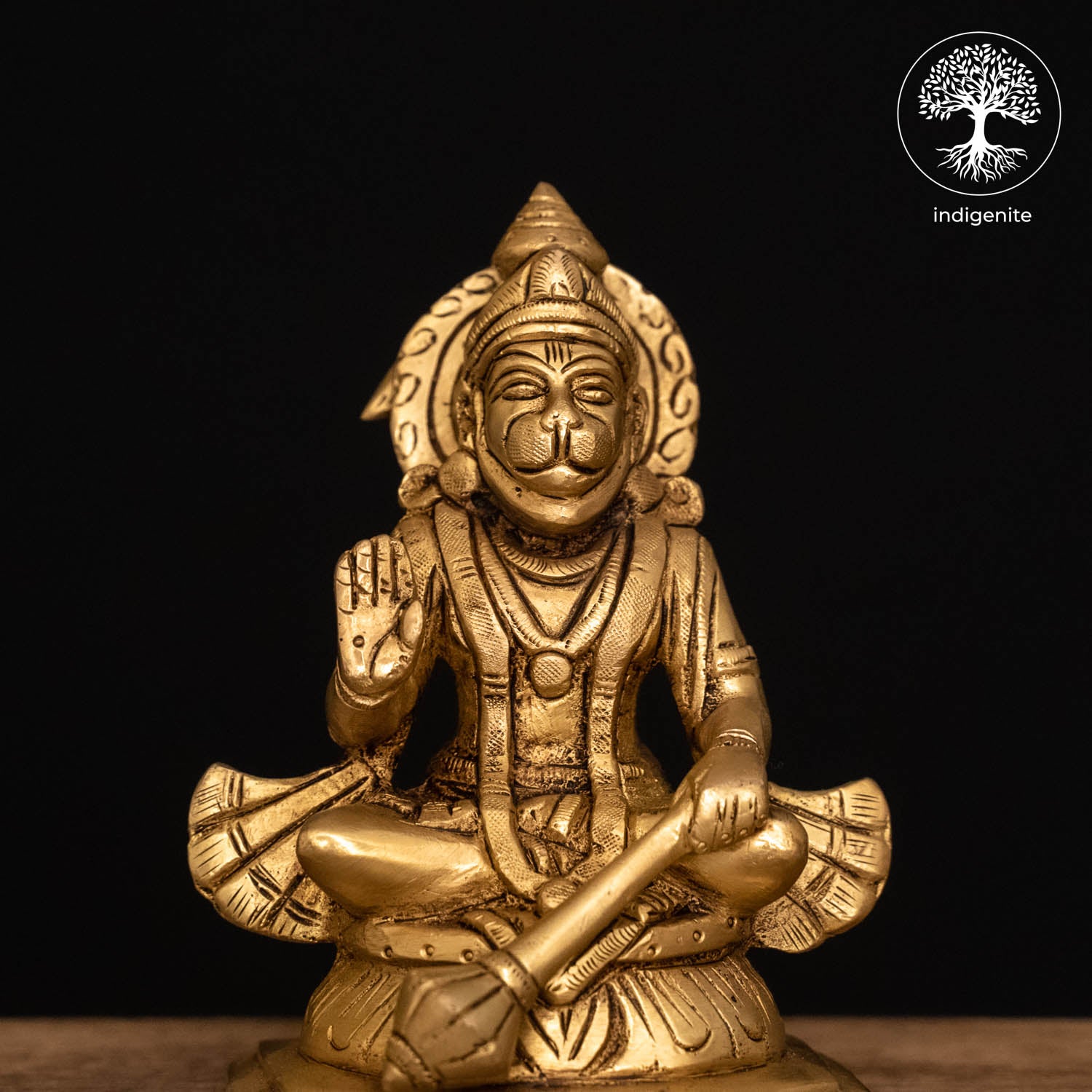 Lord Hanuman Idol - Brass Statue | 5 Inch