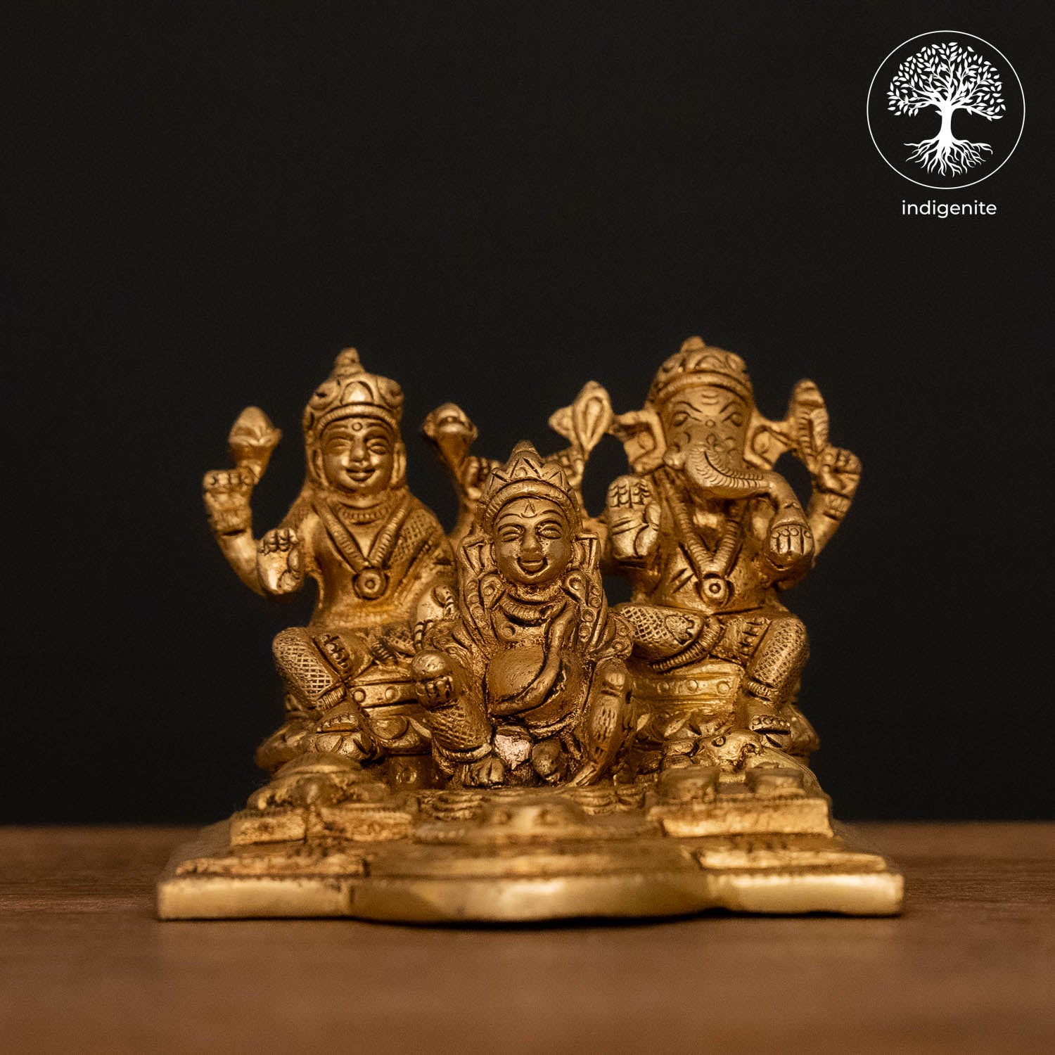 Lord Kuber Dhankunji Idols - Brass Statue