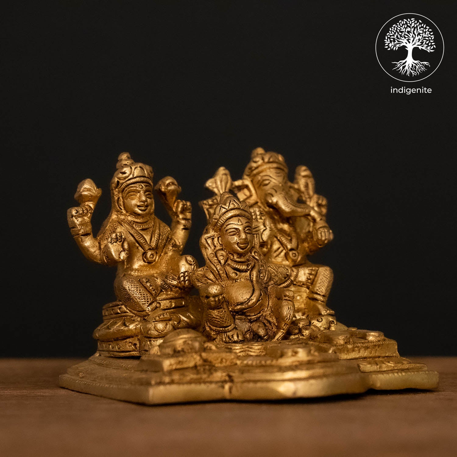 Lord Kuber Dhankunji Idols - Brass Statue