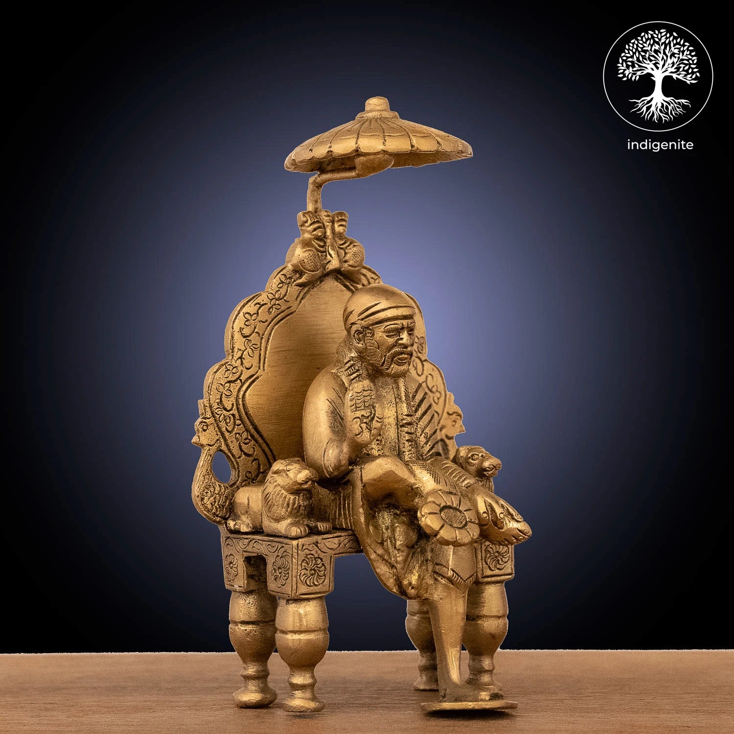 Lord Saibaba Idol - Brass Statue | 6 Inch