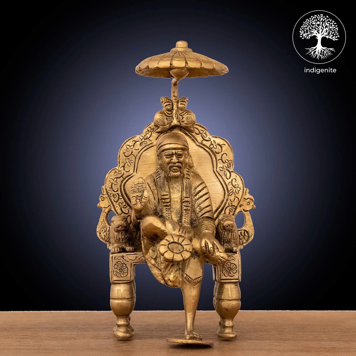 Lord Saibaba Idol - Brass Statue | 6 Inch