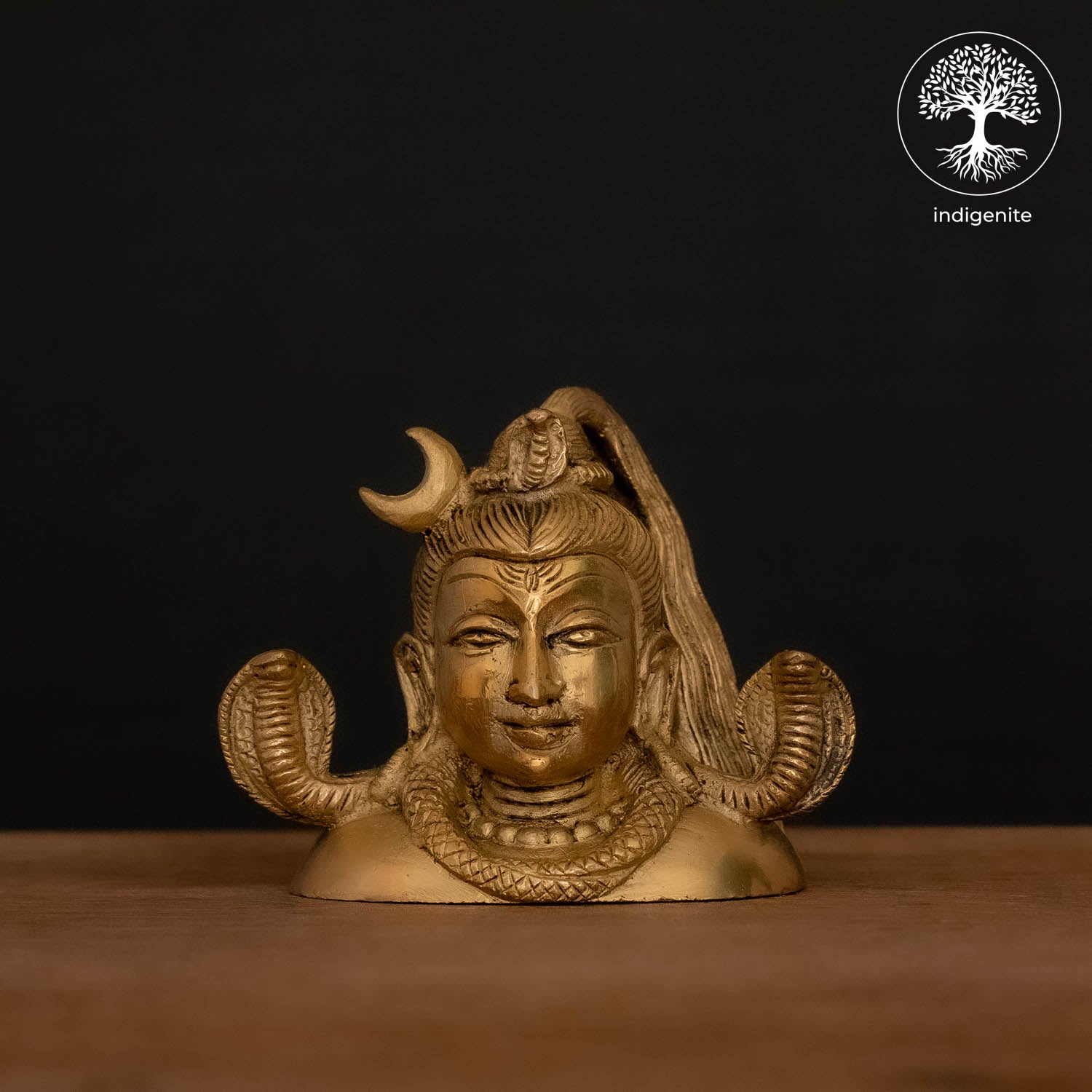 Lord Shiva Bust - Brass Staute