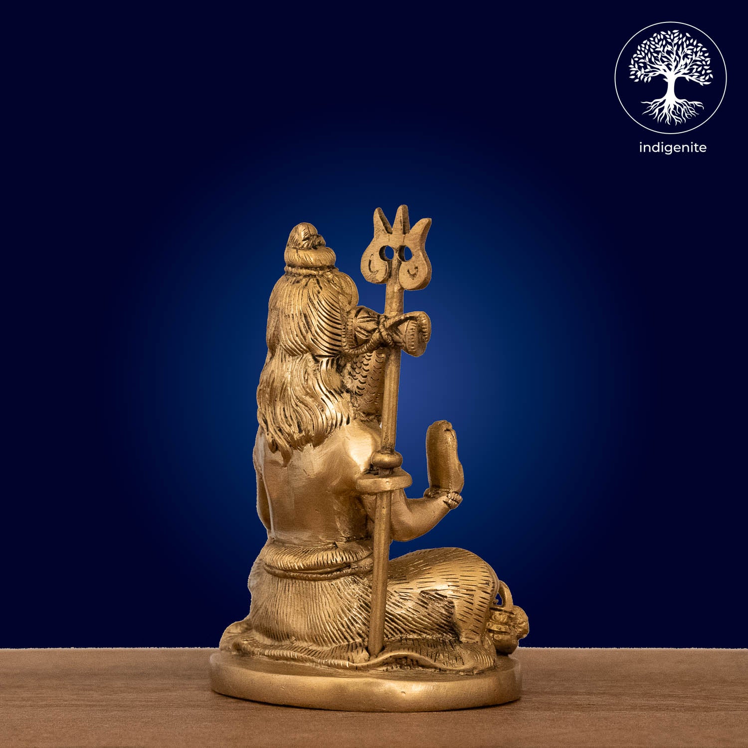 Lord Shiva Idol Sitting - Brass Statue | 6 Inch