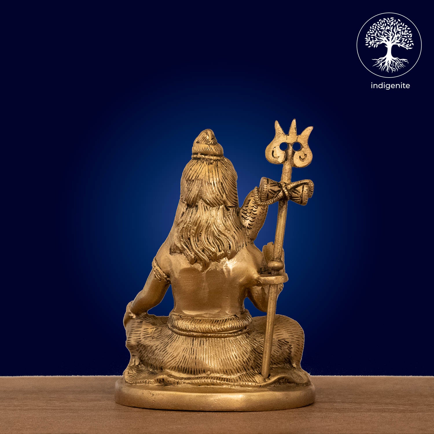 Lord Shiva Idol Sitting - Brass Statue | 6 Inch