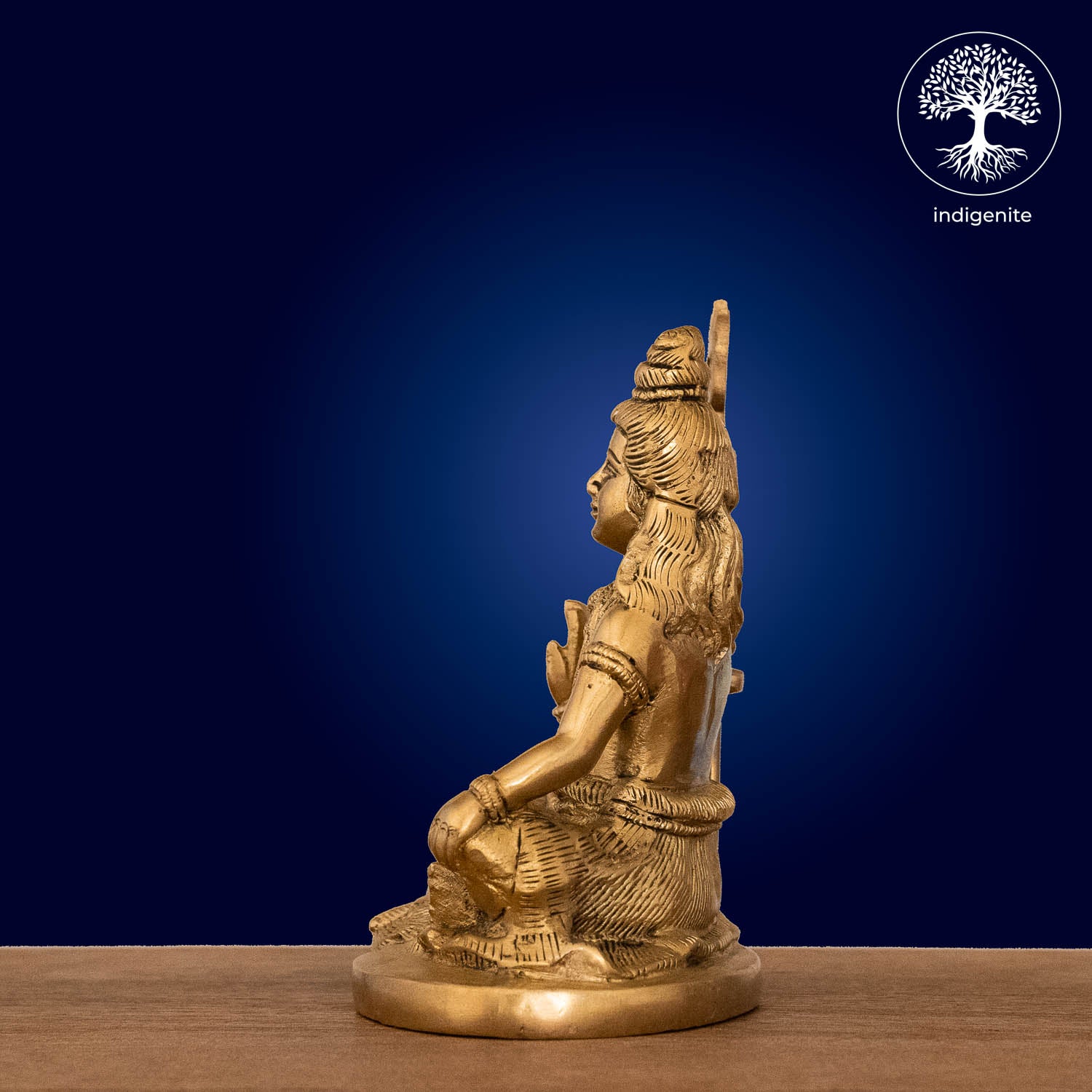 Lord Shiva Idol Sitting - Brass Statue | 6 Inch