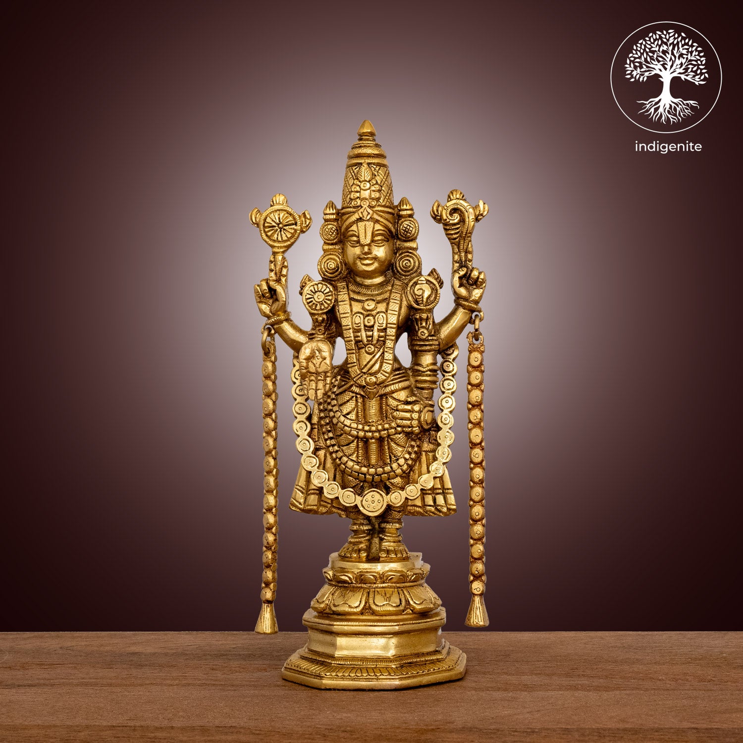Lord Tirupati Balaji - Brass Statue
