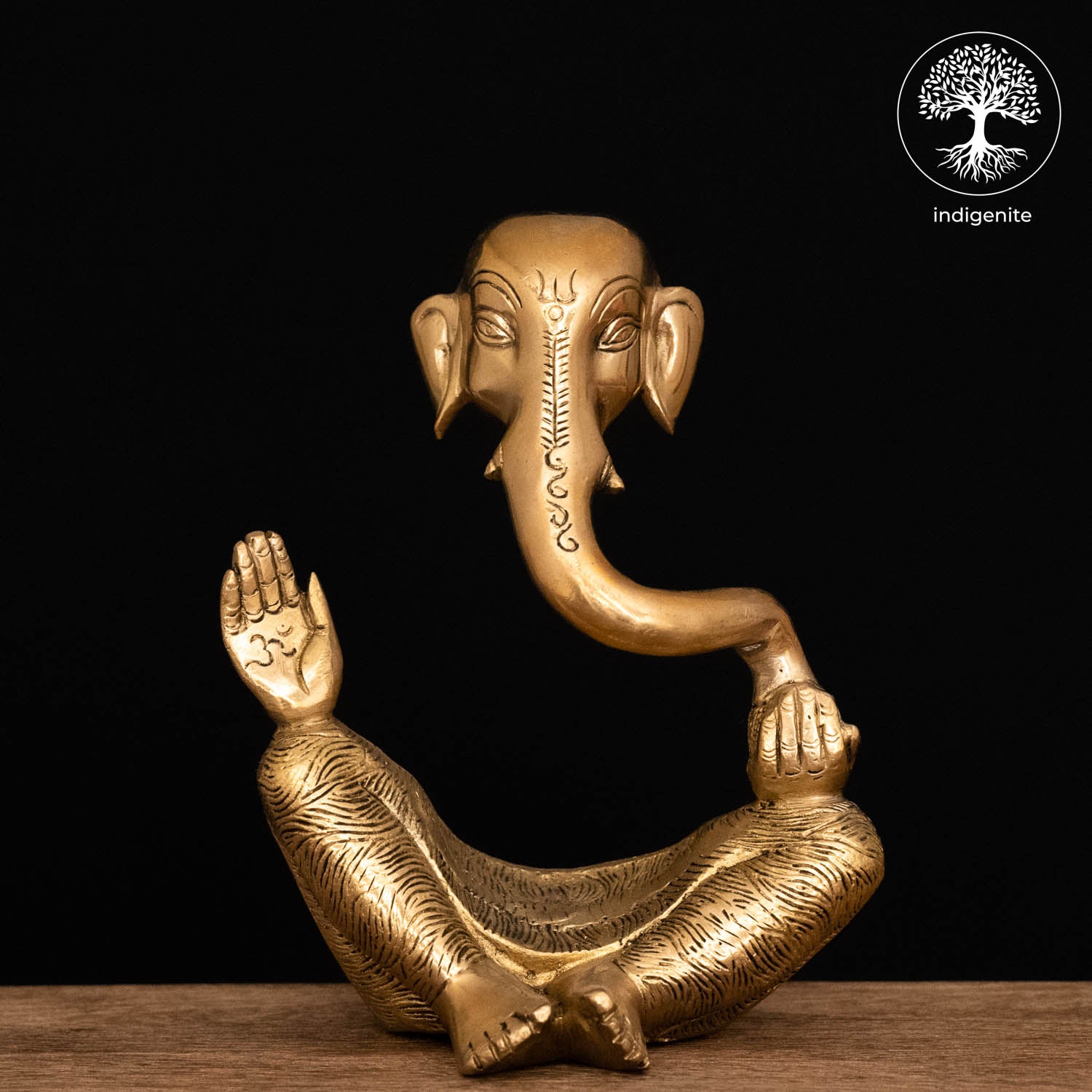 Modern Lord Ganesh Idol - Brass Statue | 8 Inch