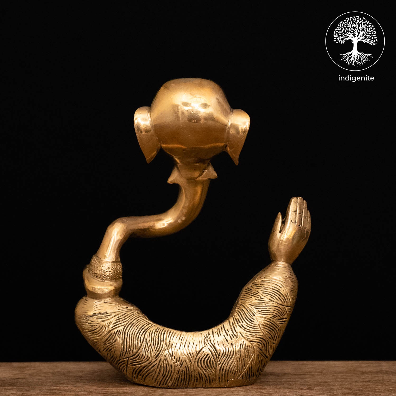Modern Lord Ganesh Idol - Brass Statue | 8 Inch