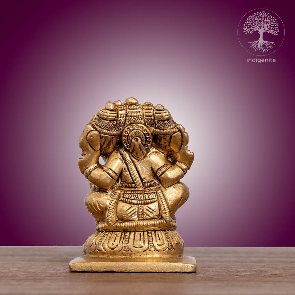 Panchmukhi Lord Ganesh Idol - Brass Statue