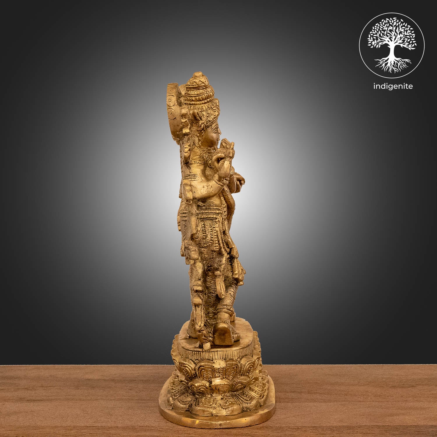 Radha Krishna Idols with Base - Brass Statue