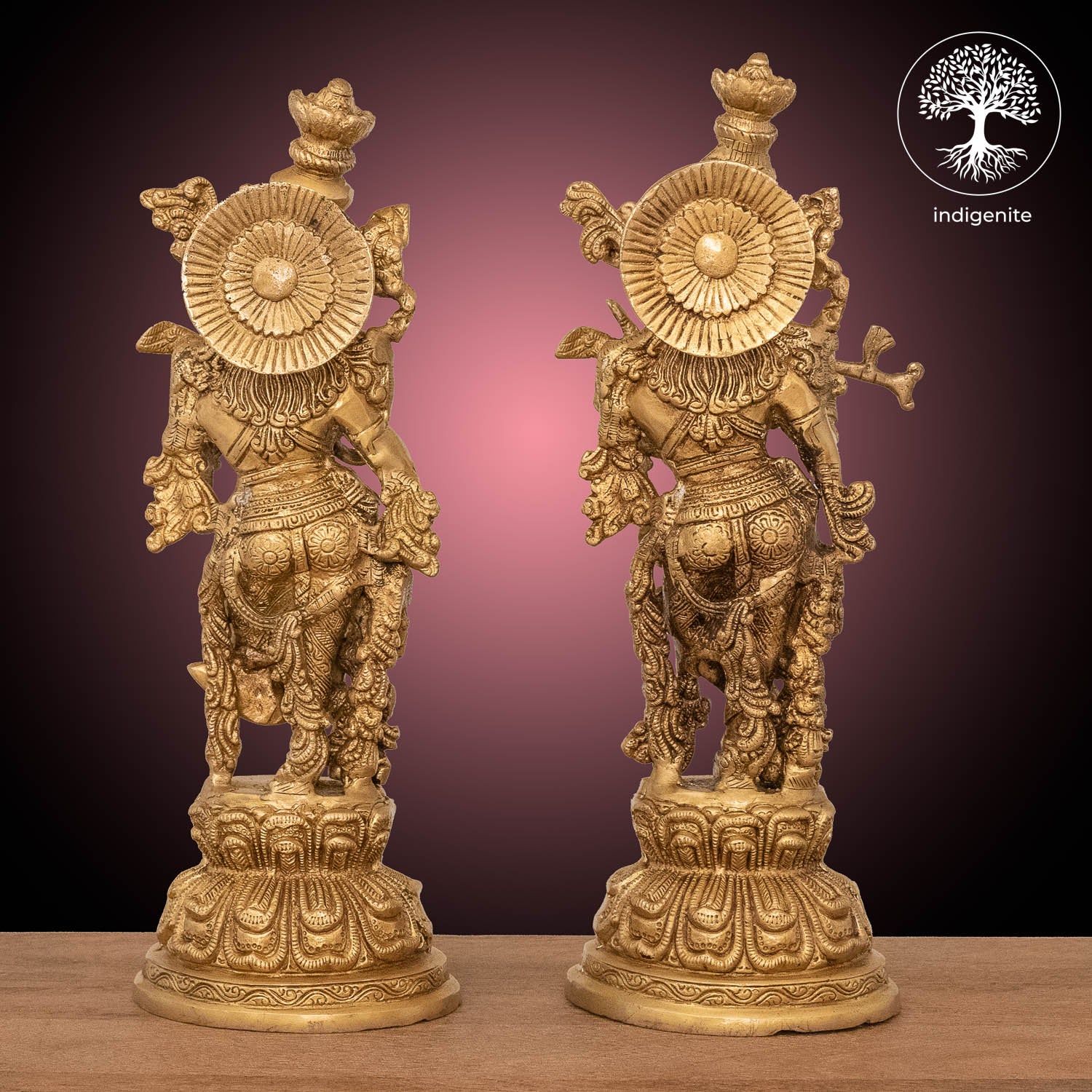 Radha Krishna Pair - Brass Statue