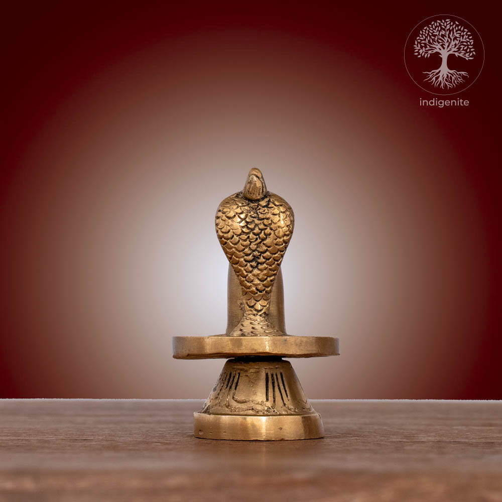 Small Shivling with Sheshnag - Shiv Lingam Sculpture