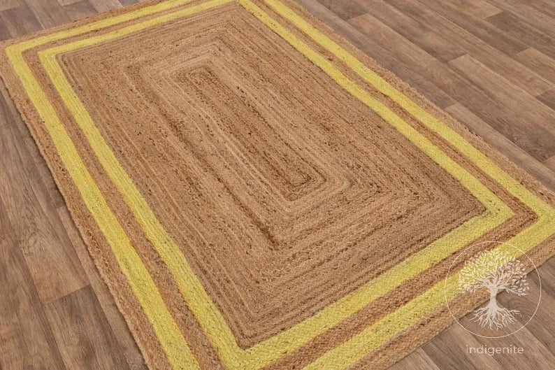 Golden Glow - Jute Braided Rugs